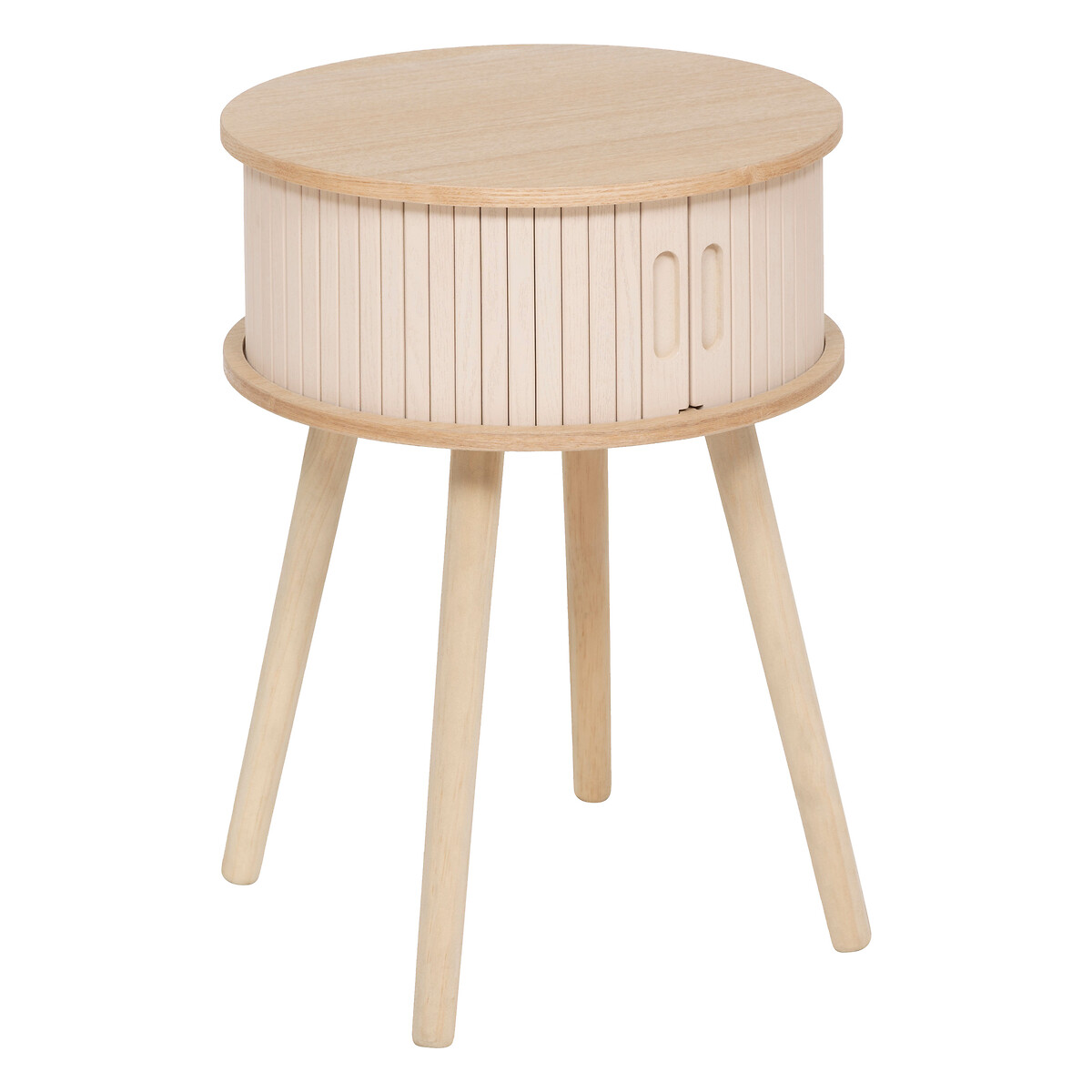 Nightstand with 2 doors "Nysos" Cream, 54x40x40 cm