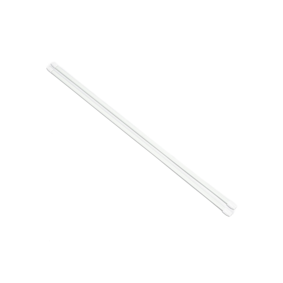 Varão extensível oval branco 110-140cm