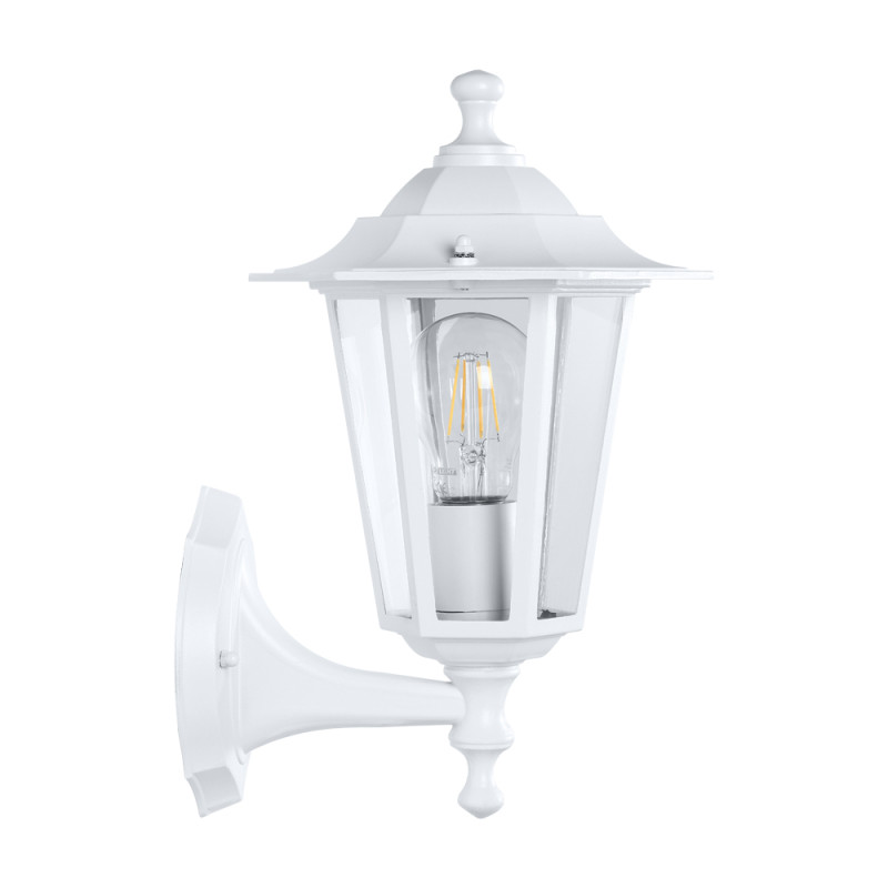 Applique extérieure Laterna 5 posée blanche E27 60 W EGLO