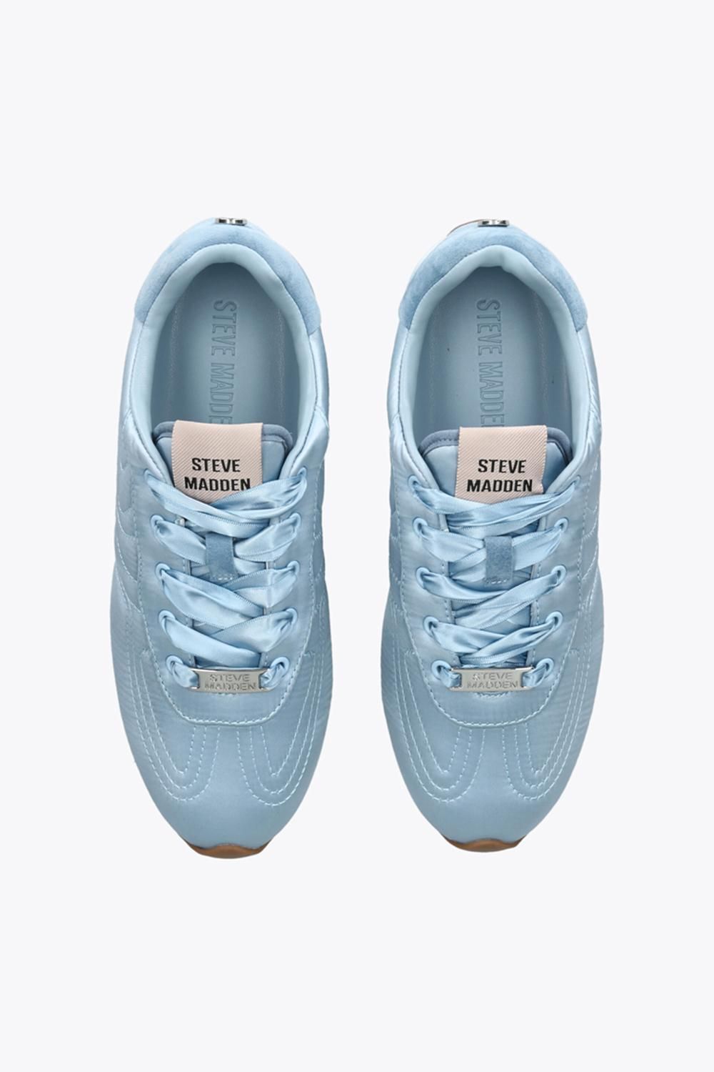 STEVE MADDEN Abbi Blue Satin' Satin Trainers