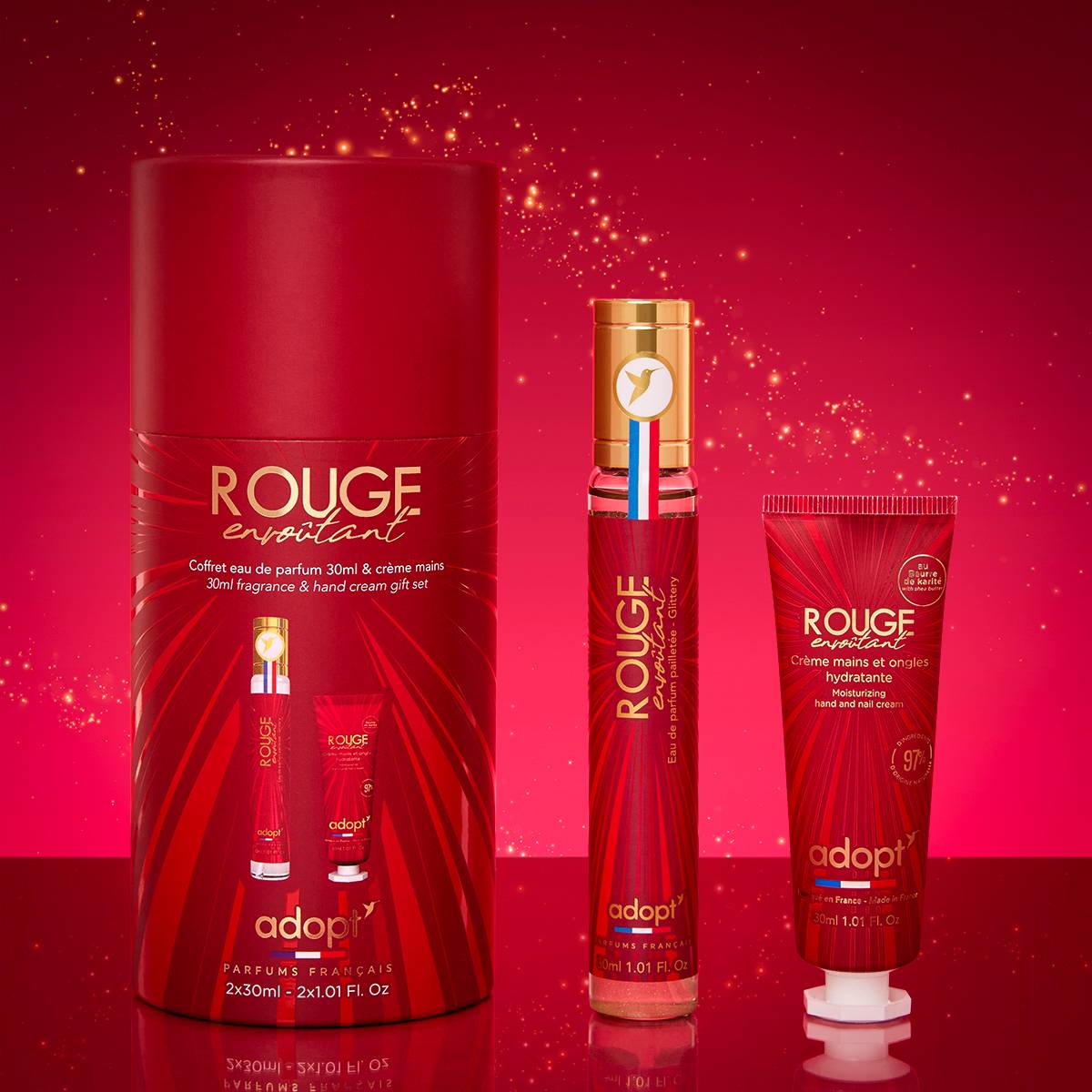 Rouge EnvoûtantCoffret eau de parfum 30 ml   crème main 30ml