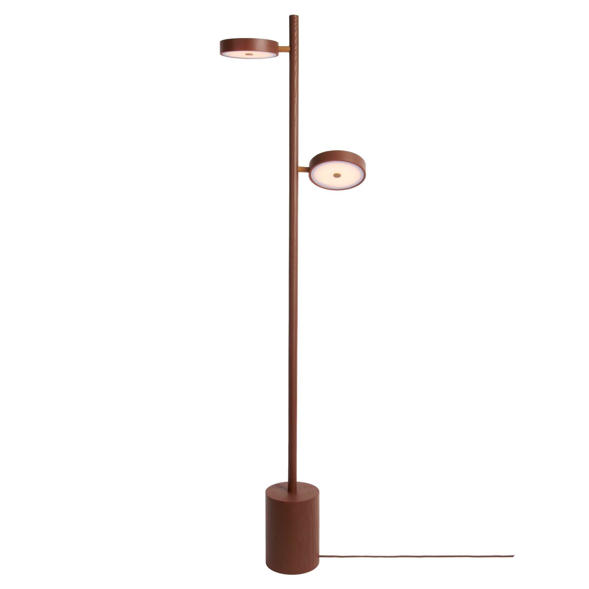 GOOD&MOJO vloerlamp Okinawa - bruin - Ø40cm
