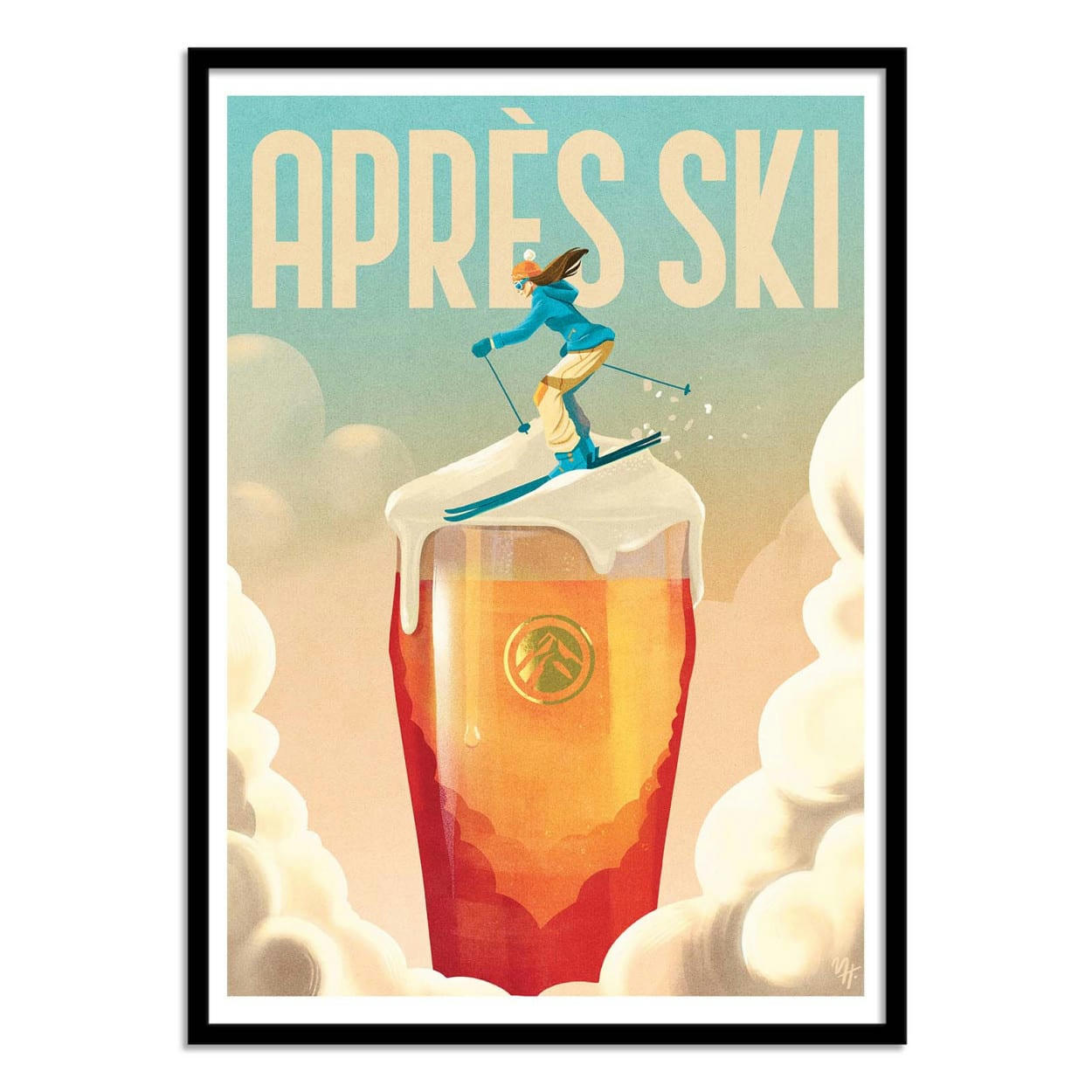 MARK HARRISON - APRÈS SKI VERSION2 - MARK HARRISON - Affiche d'art 50 x 70 cm