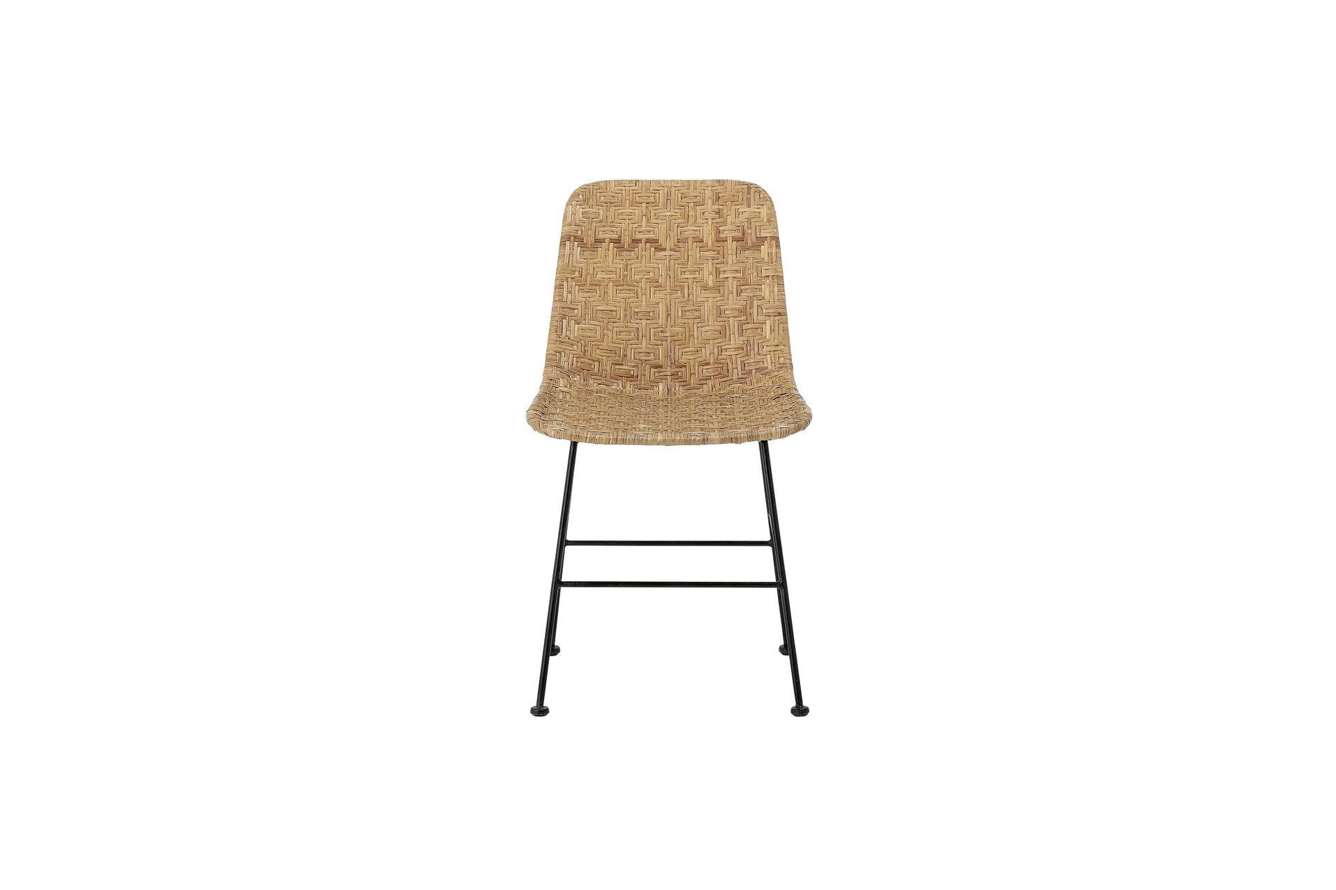 KITTY - Chaise de salle à manger en rotin beige