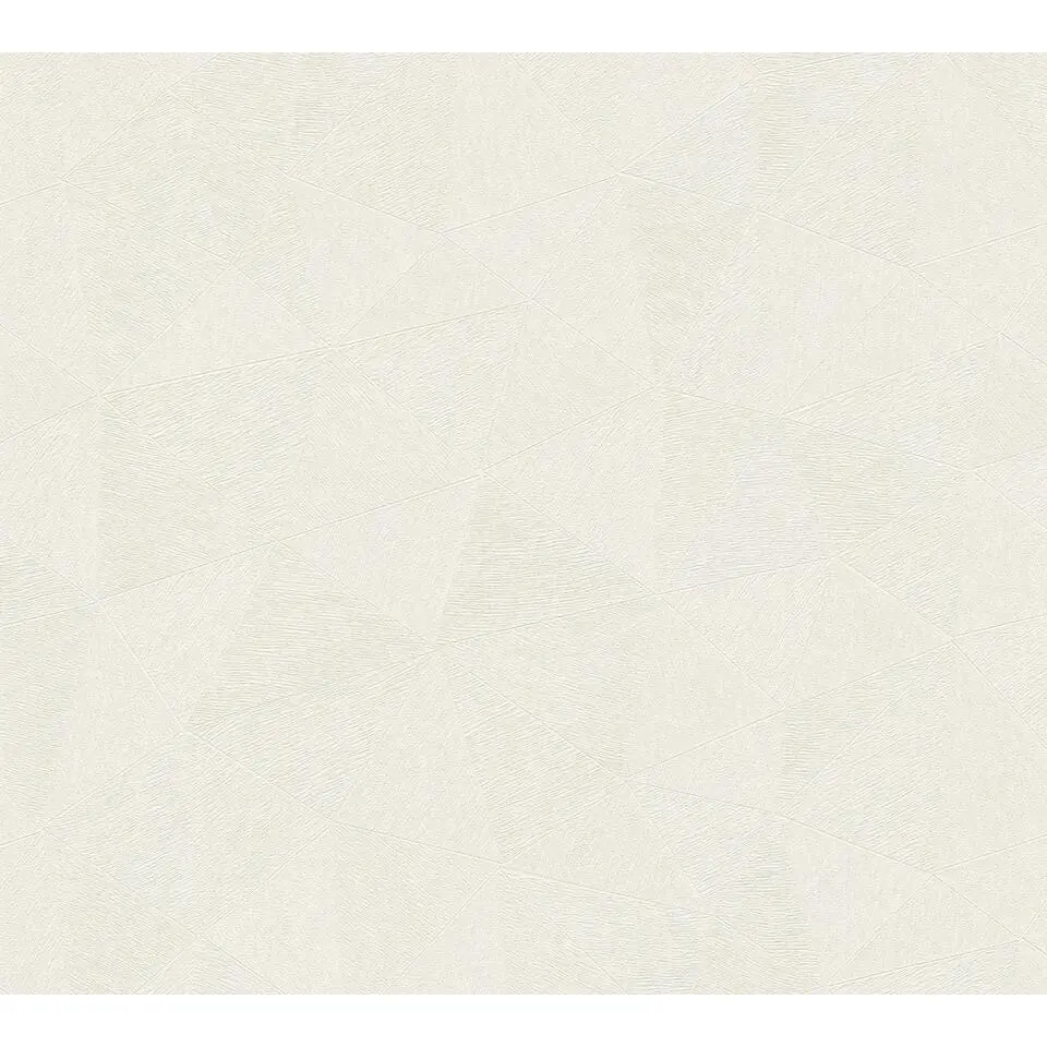 Livingwalls behang grafisch motief wit - 53 cm x 10.05 m