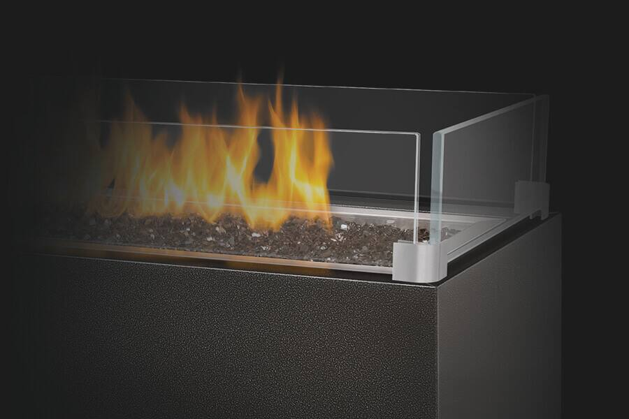 Napoleon Linear Patioflame Burner Kit, 48-Inches, Topaz Glass Ember Bed, Install Into Custom Base