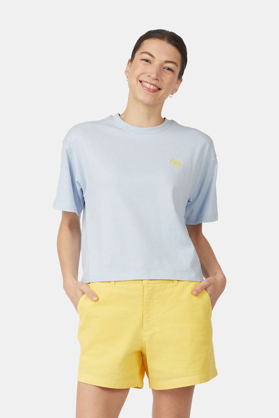 Ayacucho Cropped Mini Embroidery Tee Dames