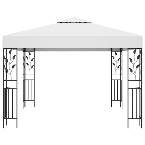 NNEVL Gazebo 3x3 m White 180 g/m&sup2;