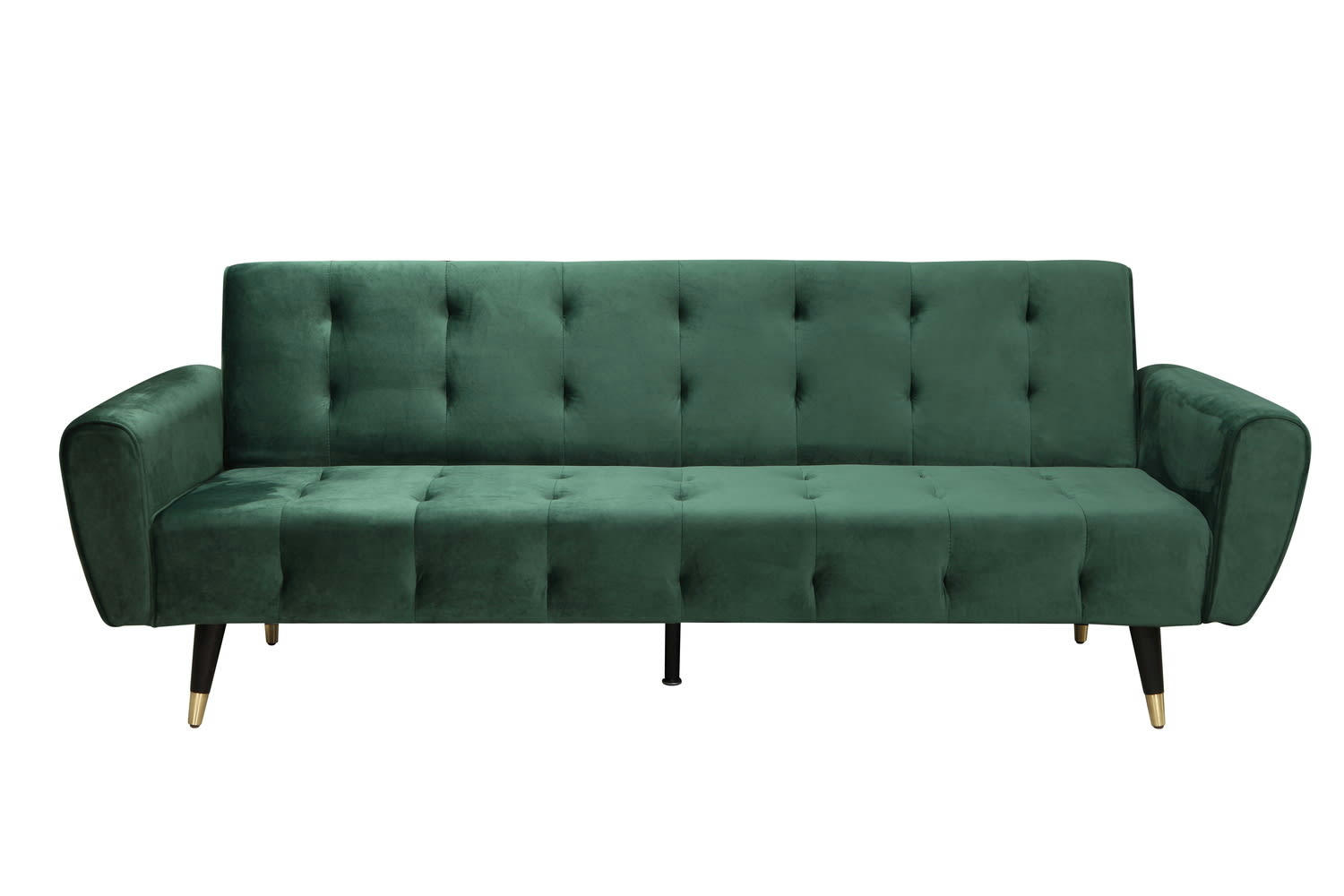 ONTARIO - Canapé 3 places velours vert