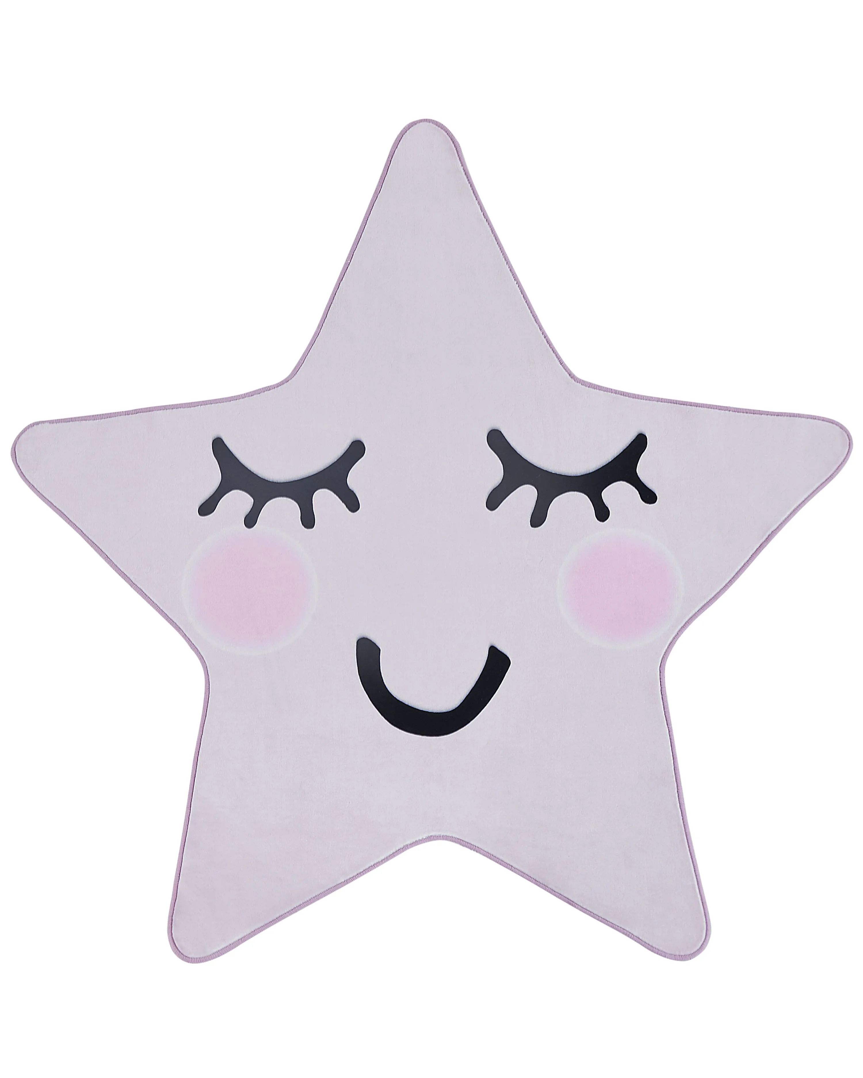 Kids Rug SIRIUS Pastel Pink 120 x 120 cm