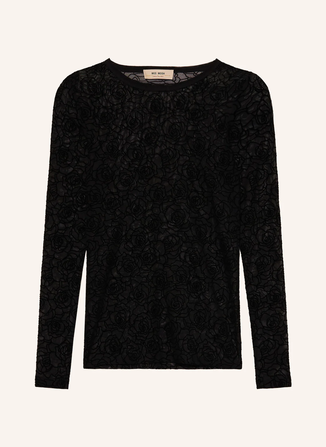 MOS MOSH Longsleeve MMROSE aus Mesh