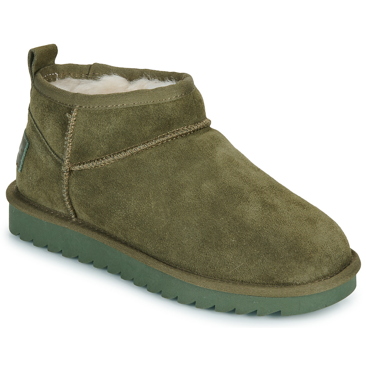 Colors of California - SHORT SHEEPSKIN BOOT - Kaki