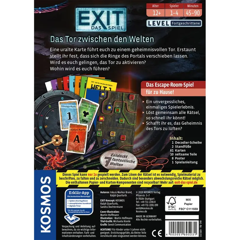 Kartenspiel 30er-Set Exit