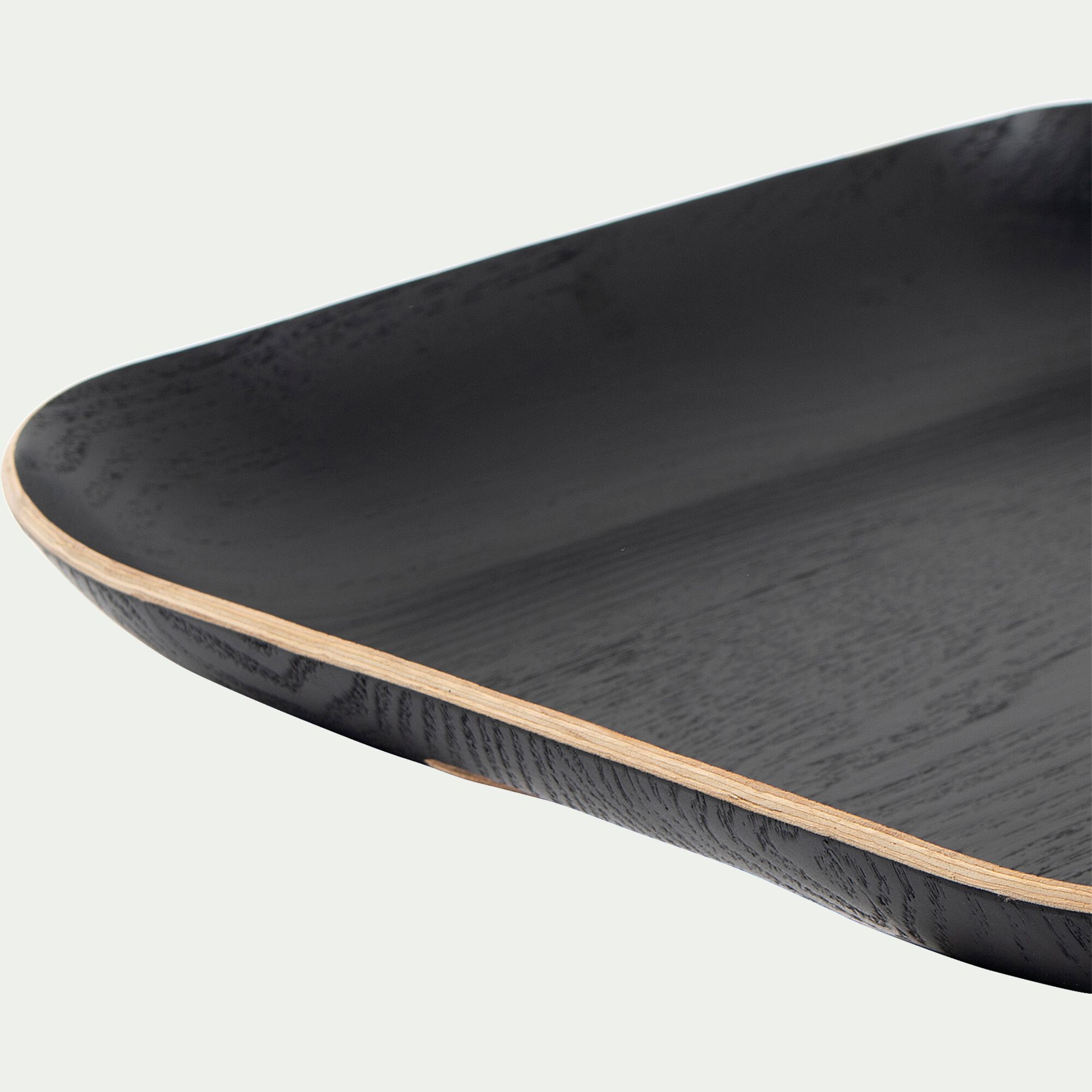 SAULE - Plateau rectangle en bois L45xl36cm - noir