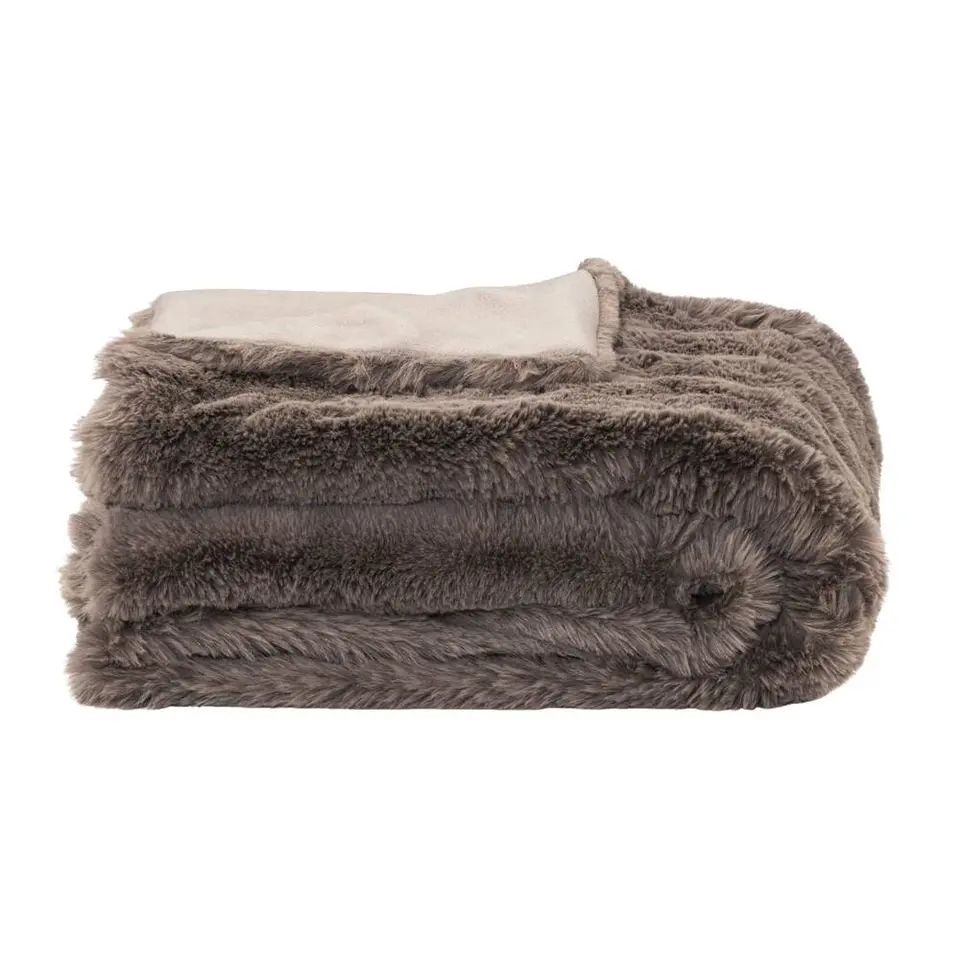 Plaid Donnie - antraciet - 130x160 cm