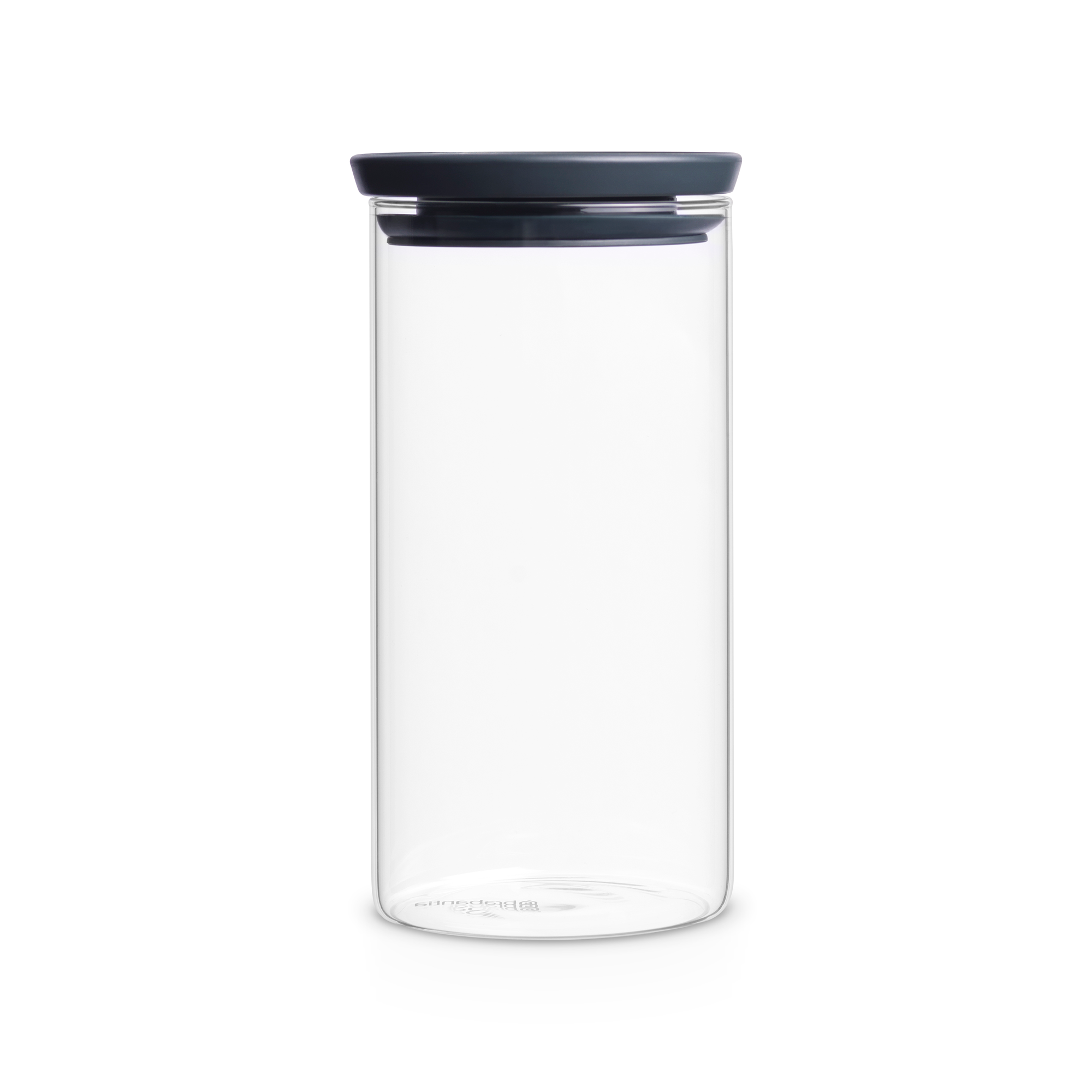 Brabantia Stapelbare glazen voorraadbus, 1,1 liter - Transparent