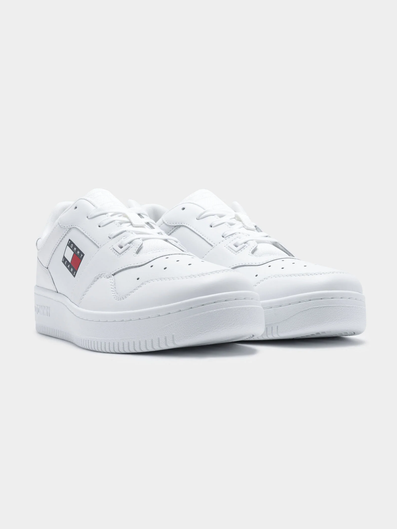 Mens Retro Leather Basket Trainers