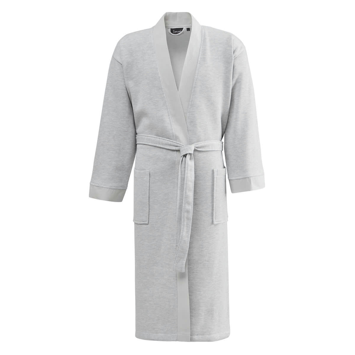 BERAT - Robe de chambre molleton  gris perle XL