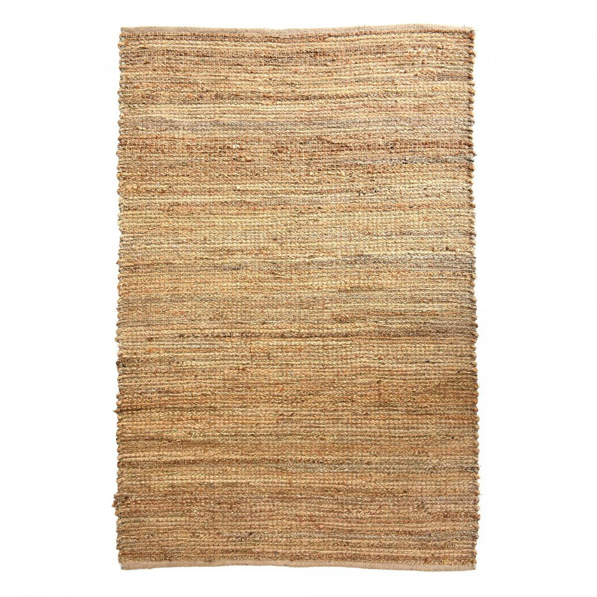 JUTE NATURE 180 - Tapis kilim en jute beige 200x290