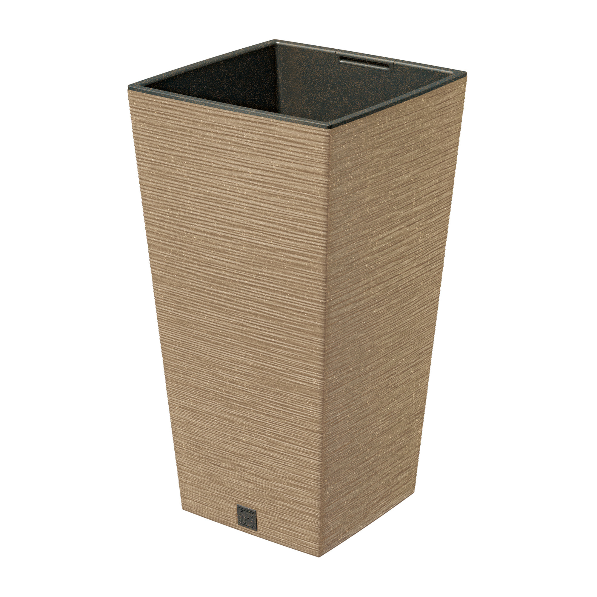 Donica ogrodowa kwadratowa Furu Square Eco Wood 50 cm naturo PROSPERPLAST