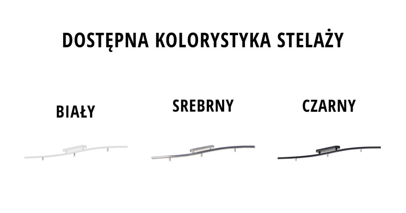 FARGO lampa sufitowa plafon do pokoju dziecka Srebrny/ Czarny