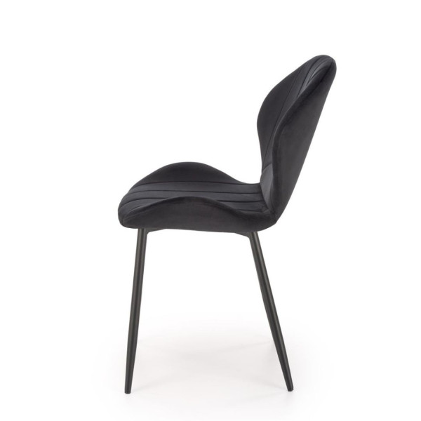 Krzesło tapicerowane K538 VELVET czarne