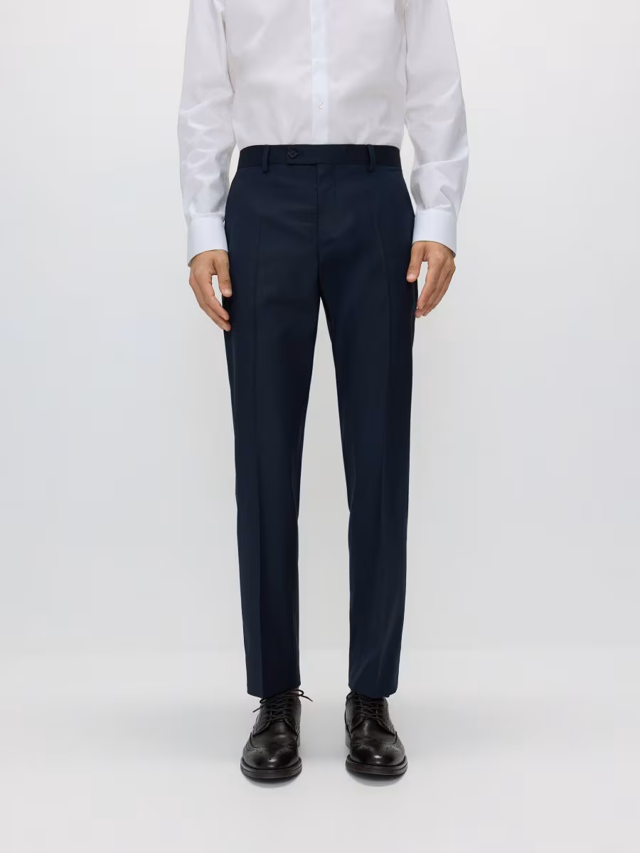 Suit Trousers With Wool Blend