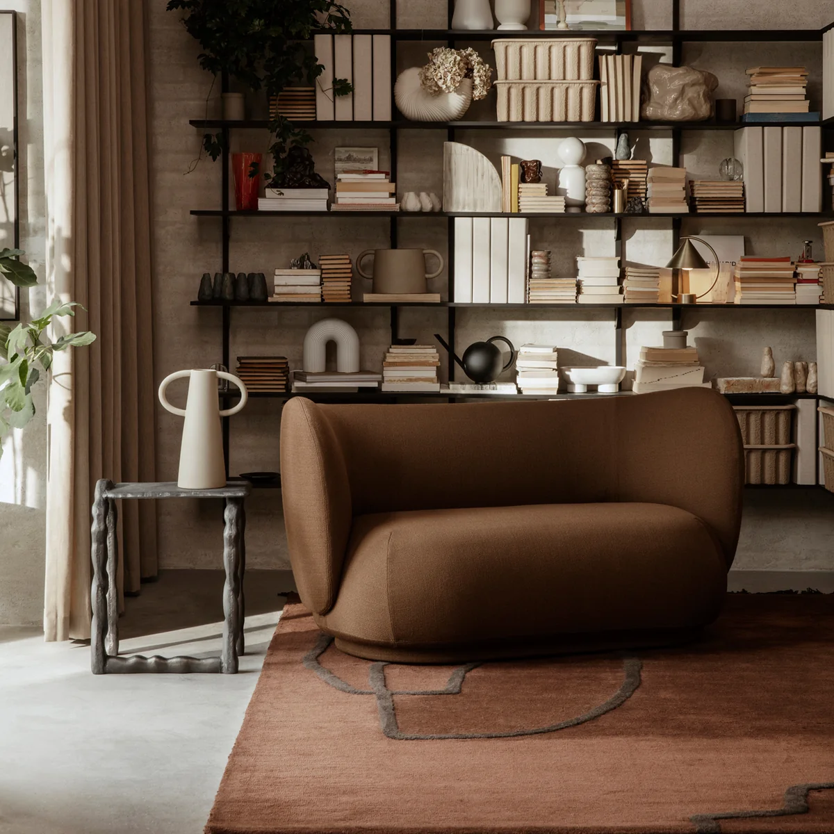 Ferm Living - Rotben Couchtisch, schwarz