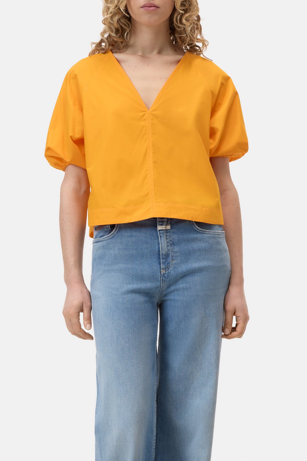 Kurzarm Bluse aus Bio-Baumwolle