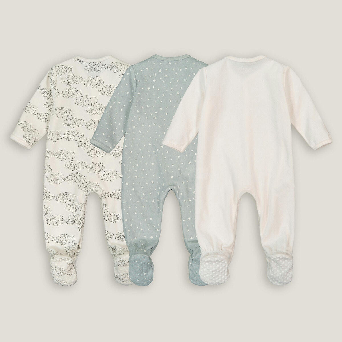 Lot de 3 pyjamas en velours