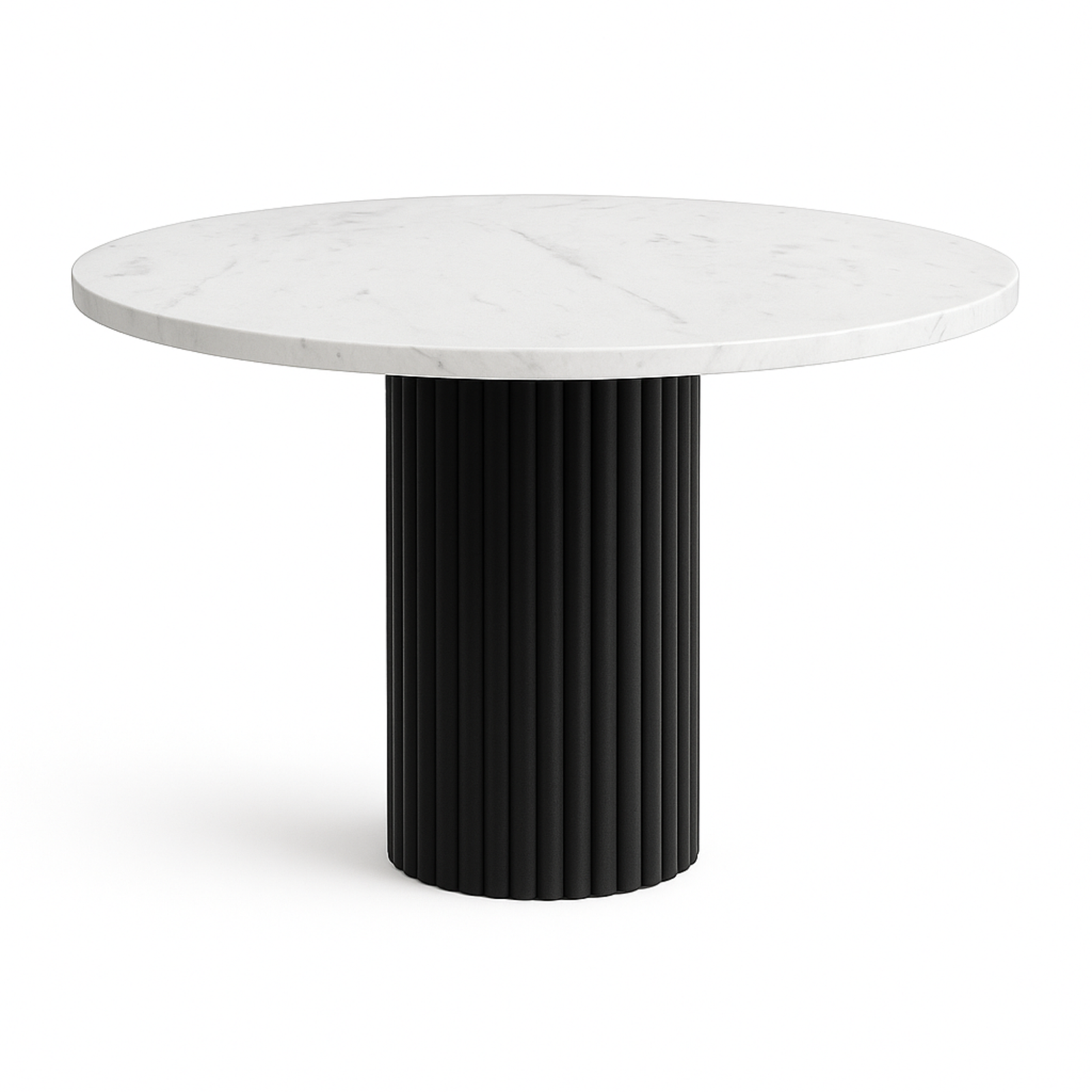 Stół okrągły NESTA 75 cm - Biały Marmur