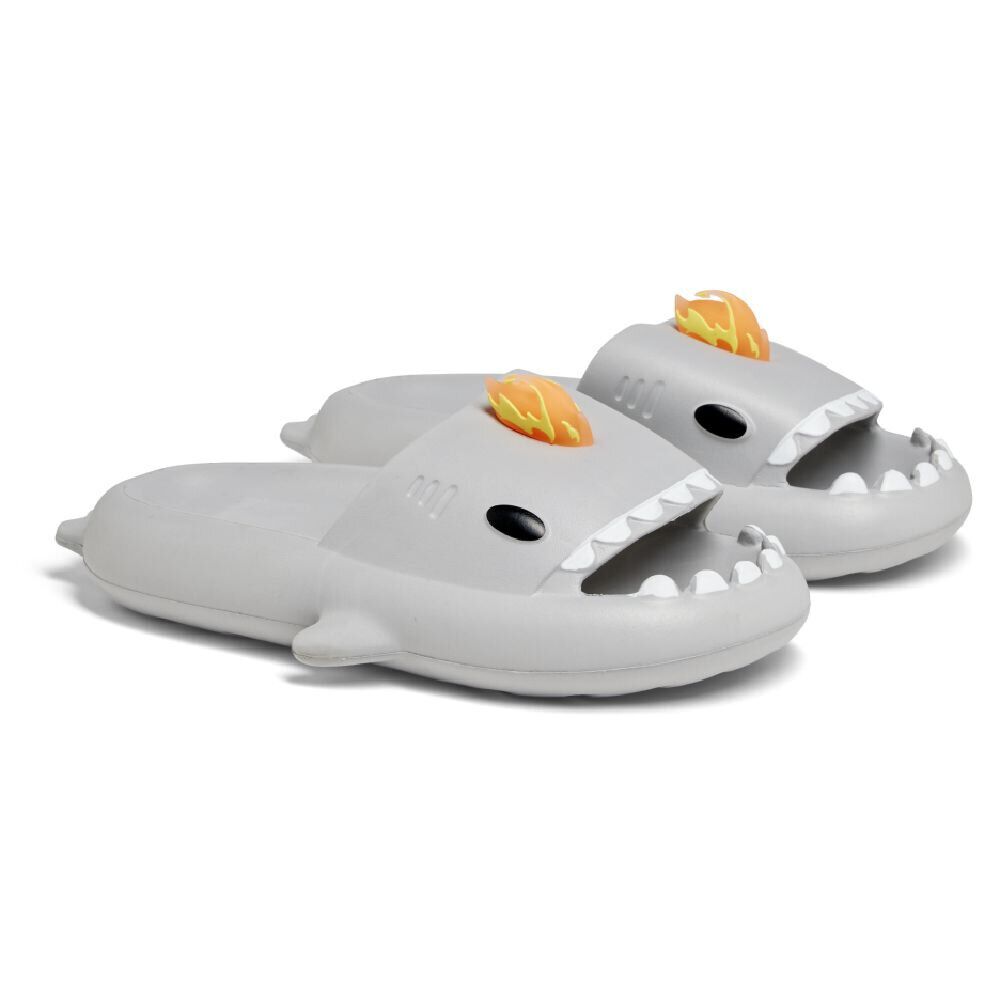Chaussons requin flamme caoutchouc gris 40/41