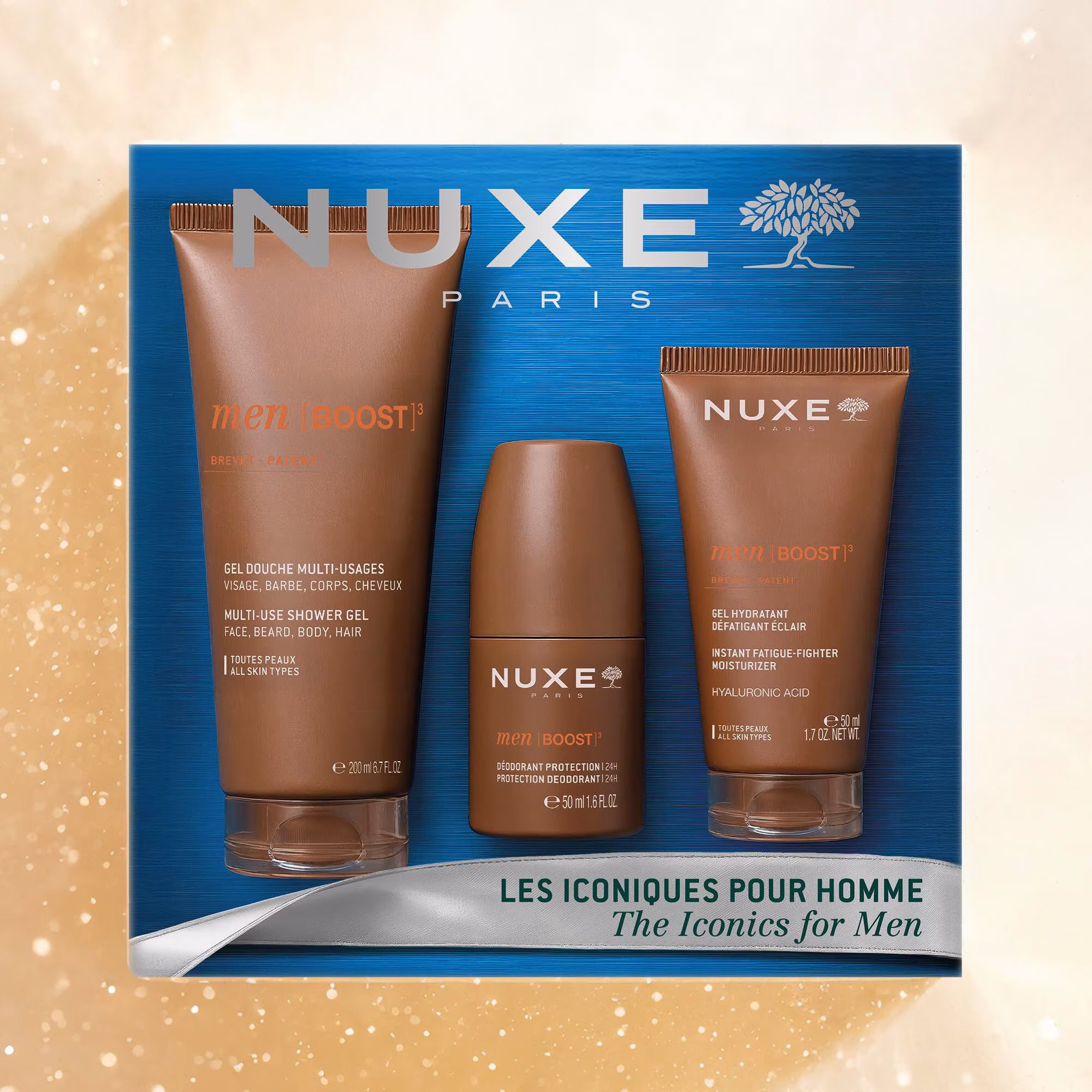 NUXE MEN [BOOST]³Coffret noël - les iconiques pour hommes