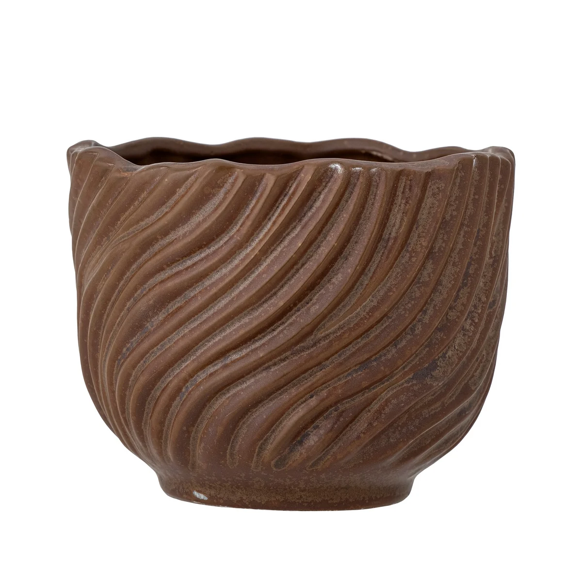 Bloomingville - Sella Blumentopf, Ø 14 x 11 cm, braun