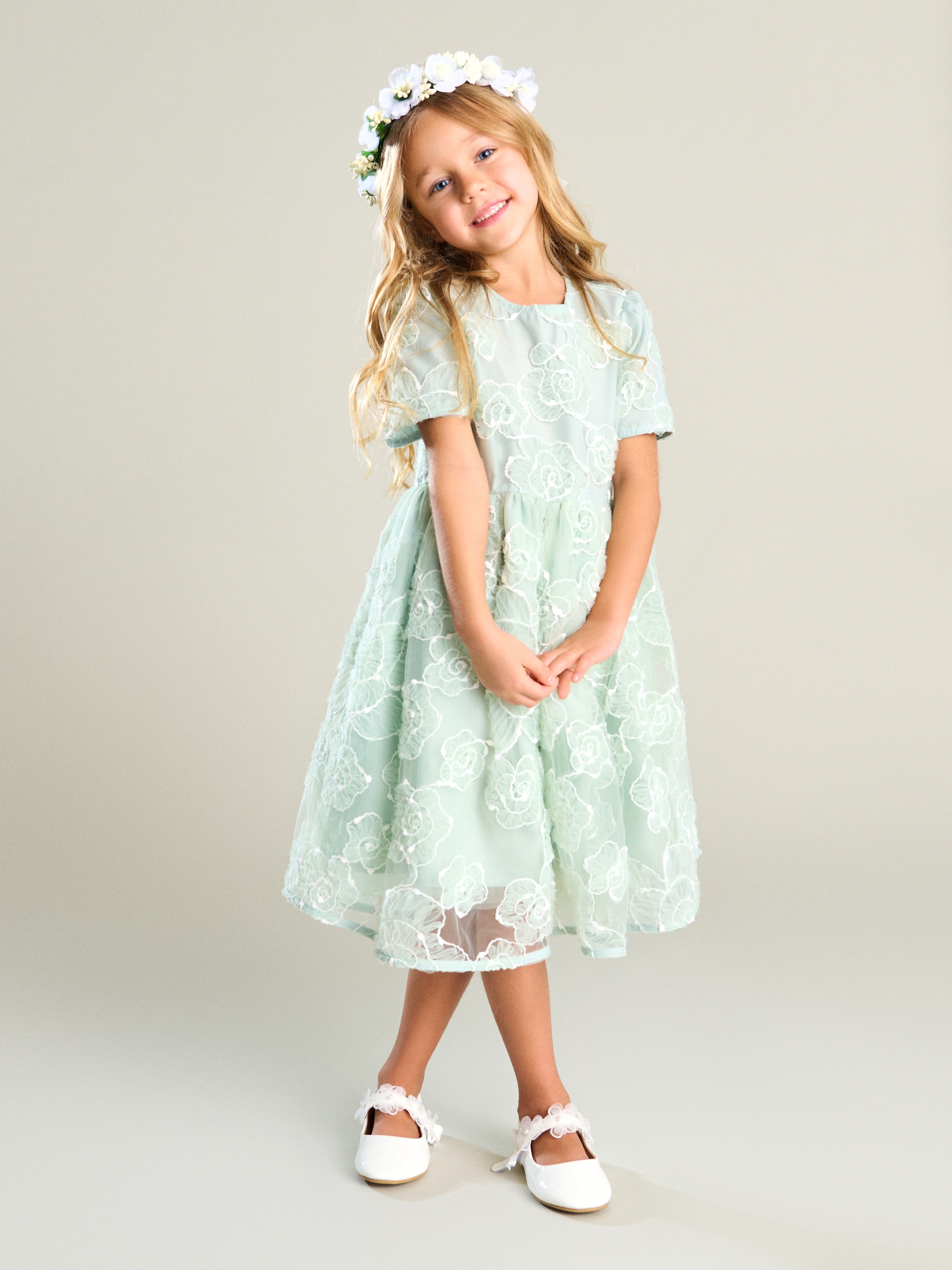 Tiulowa sukienka babydoll