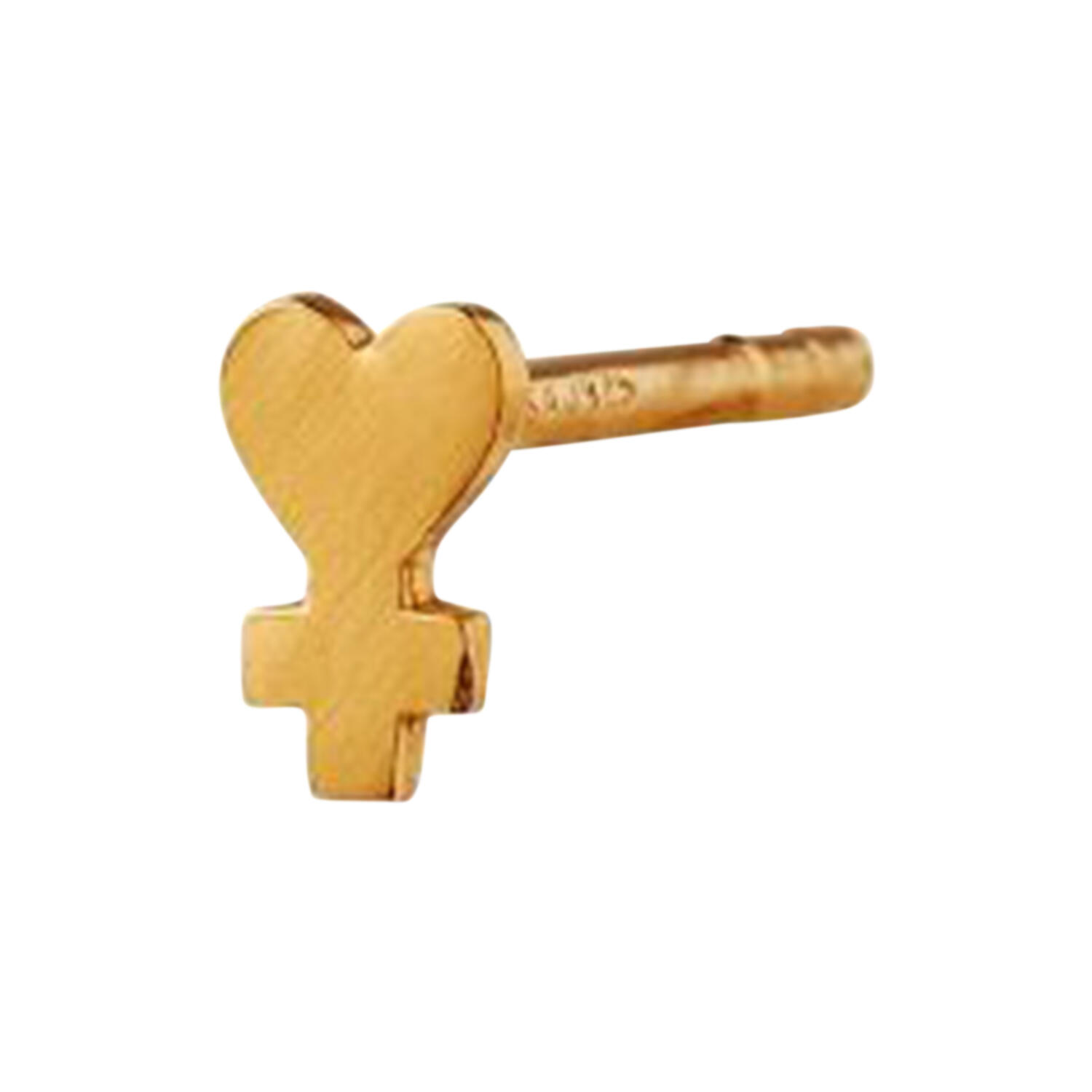 Girl Power Earring Single, gold