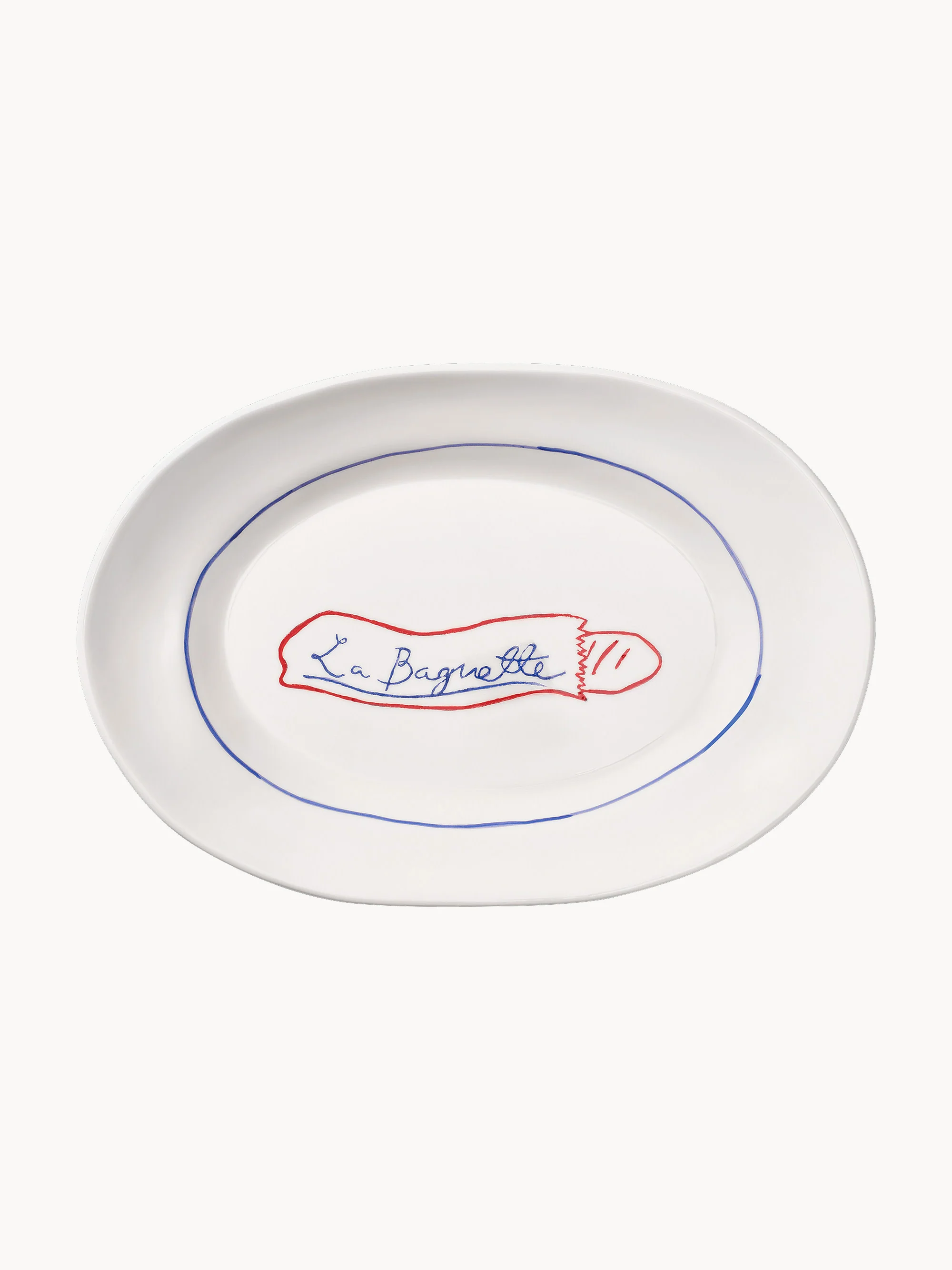 Handbemalte Servierplatte Picnic