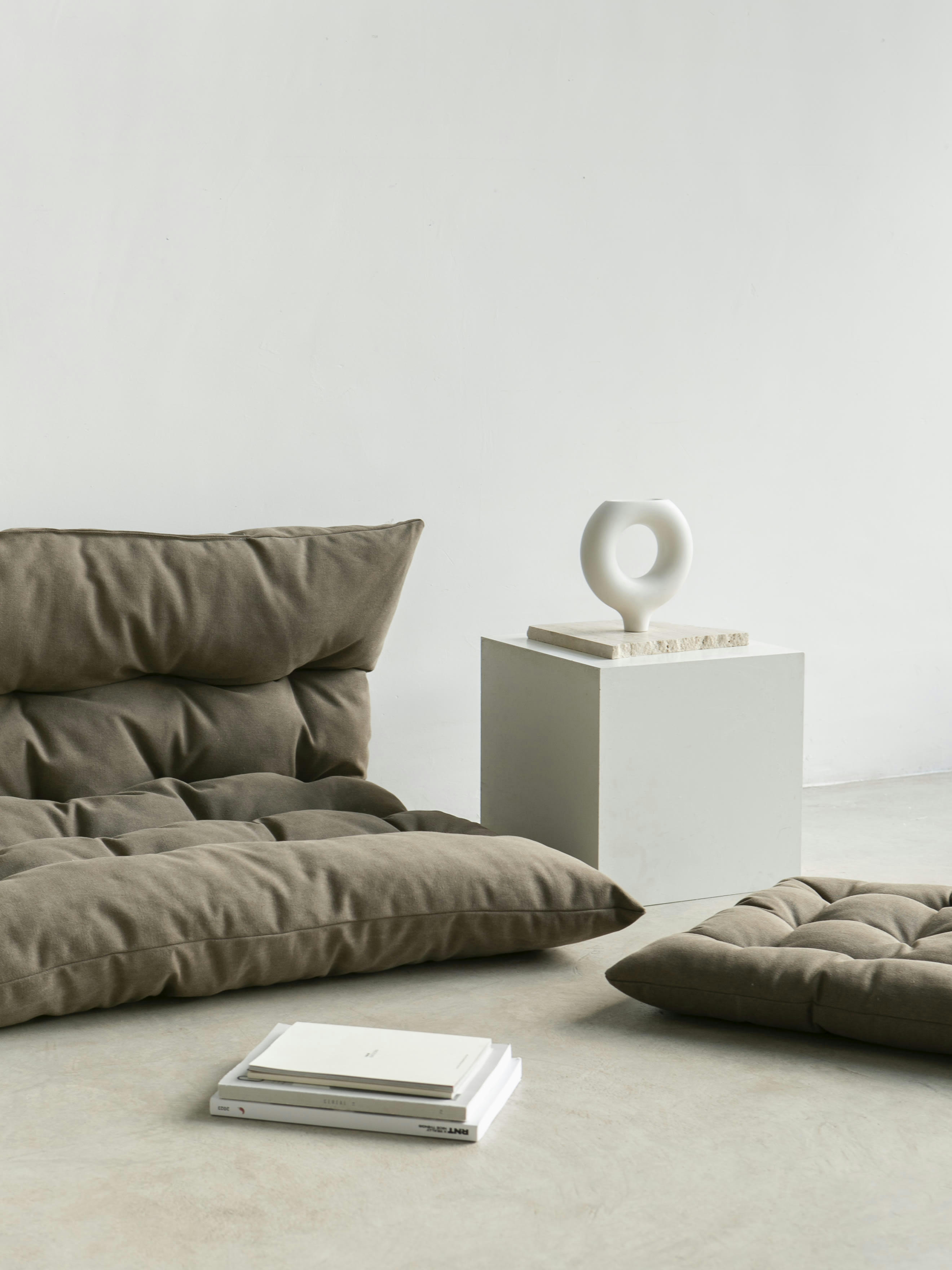 CIELO - Matelas de sol en coton marron 120x100