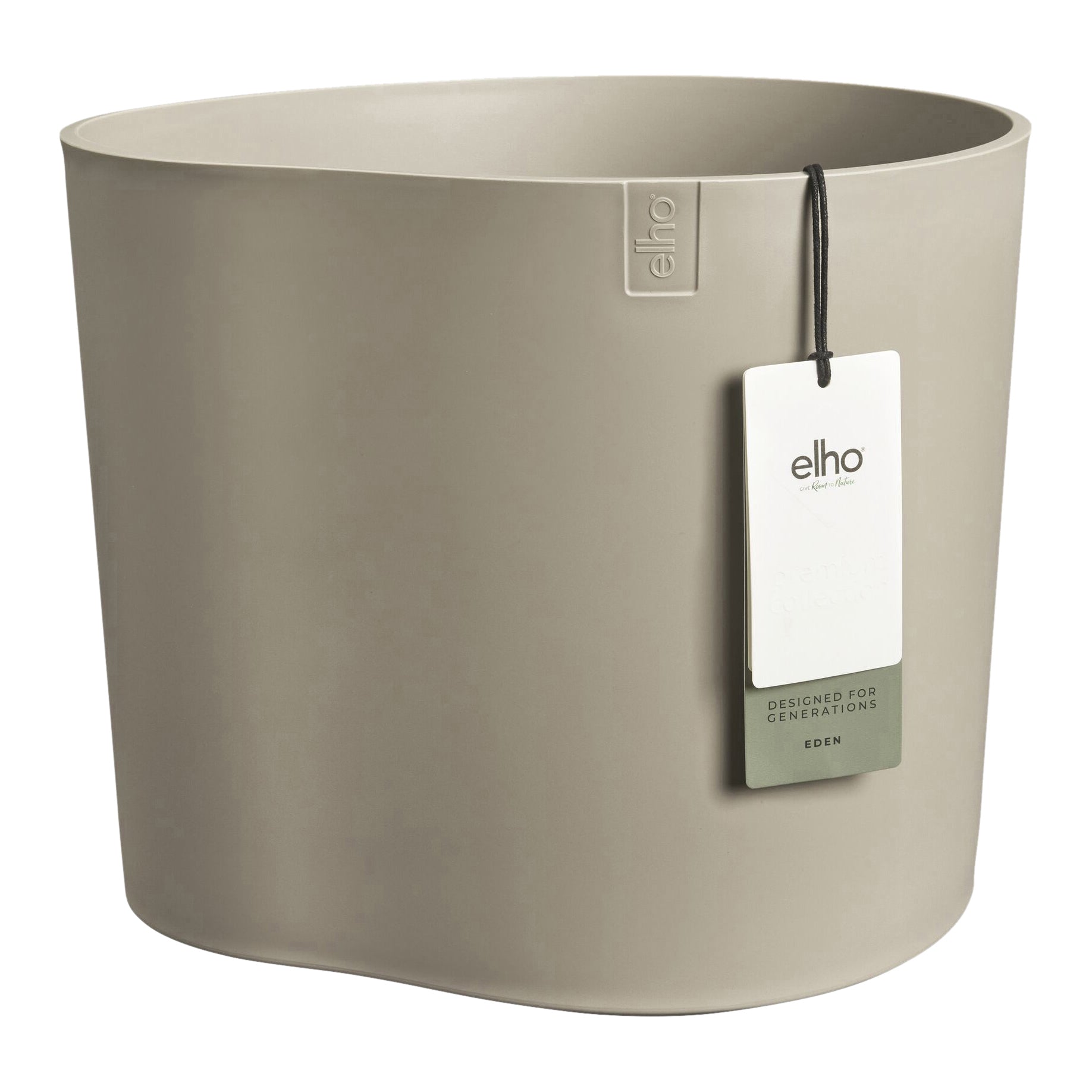 Elho Eden 35 - Zacht taupe - L 36 x B x H 32 cm - Binnen en Buiten - 1