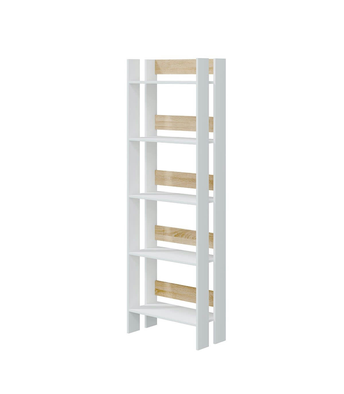 MADEIRA - Bibliothèque bicolore juxtaposable 5 Etagères - H170 cm