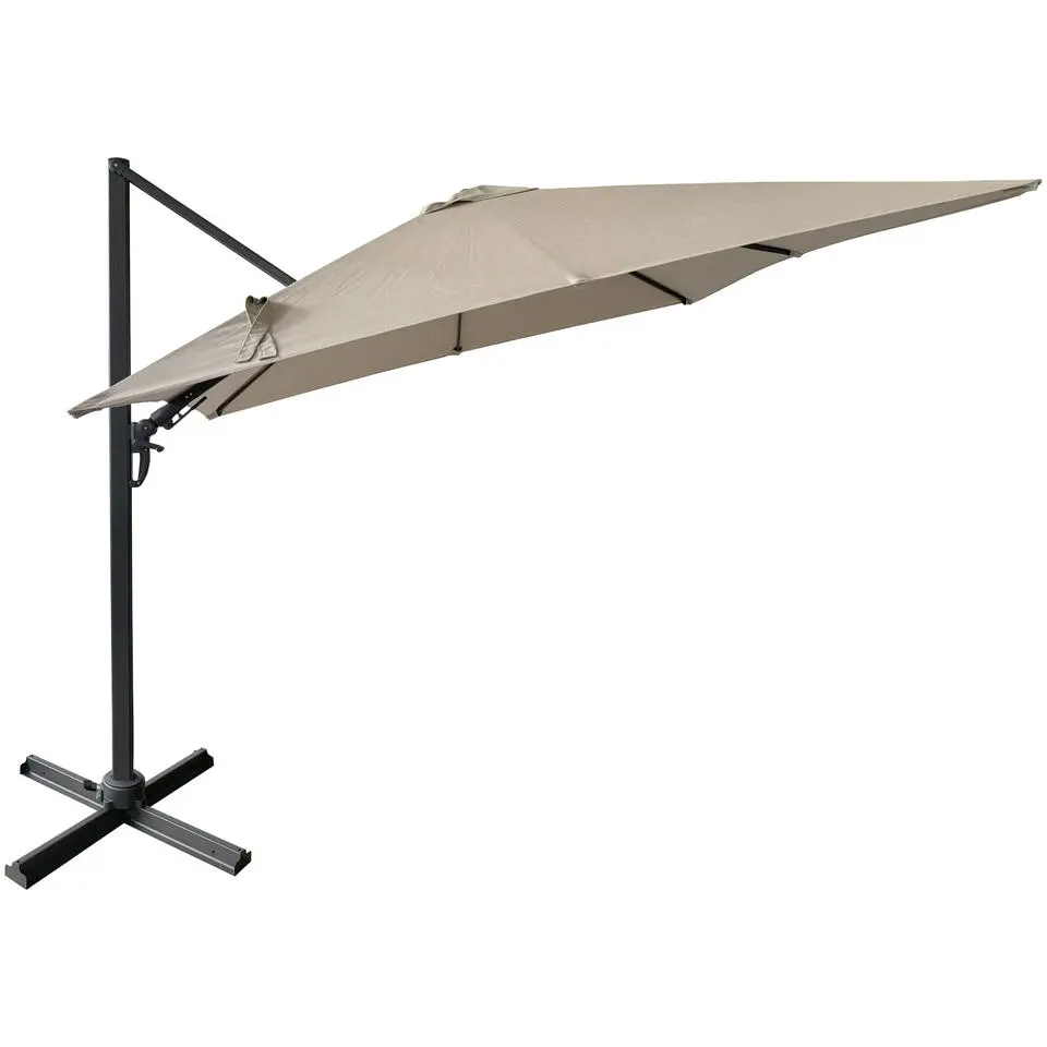 Zweefparasol Mia - taupe - 300x300 cm