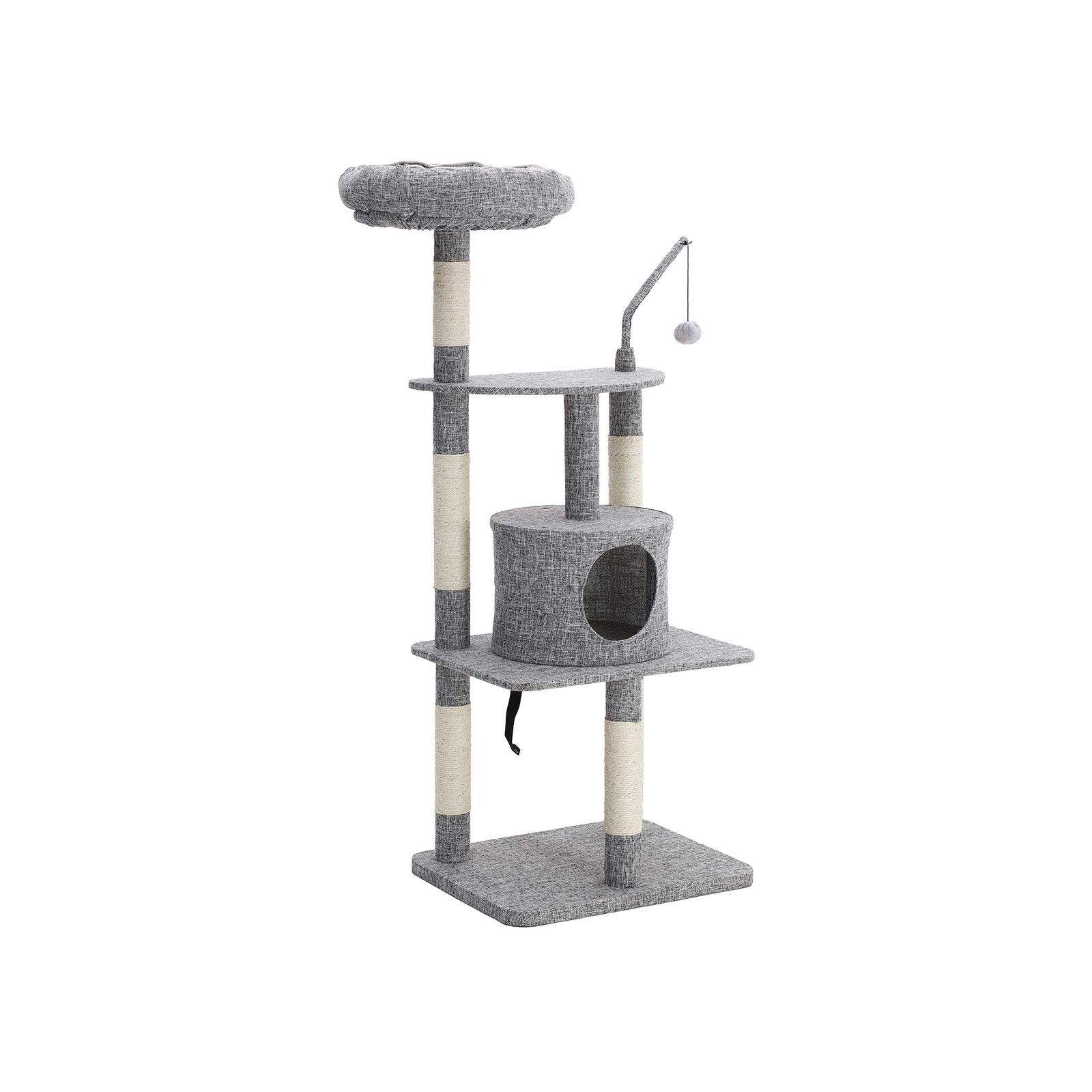 Arbre à chat 136 cm gris clair