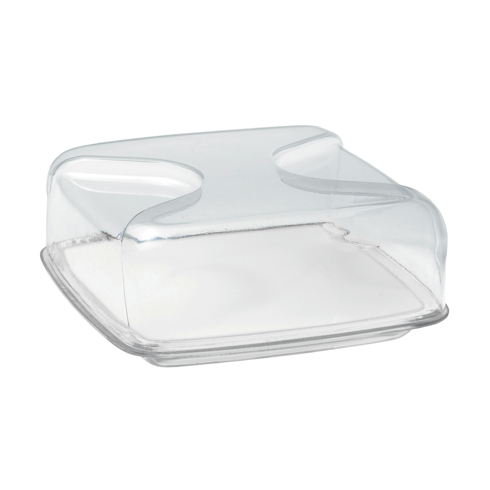 GOCCE - Plateau à fromage rectangulaire avec plaque porcelaine et cloche