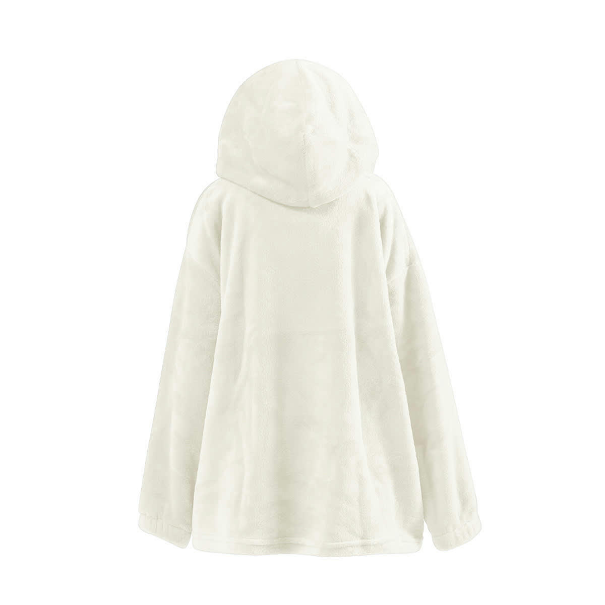 GINGER - Poncho polaire enfant à capuche doux & chaud  neige 05/08 ans