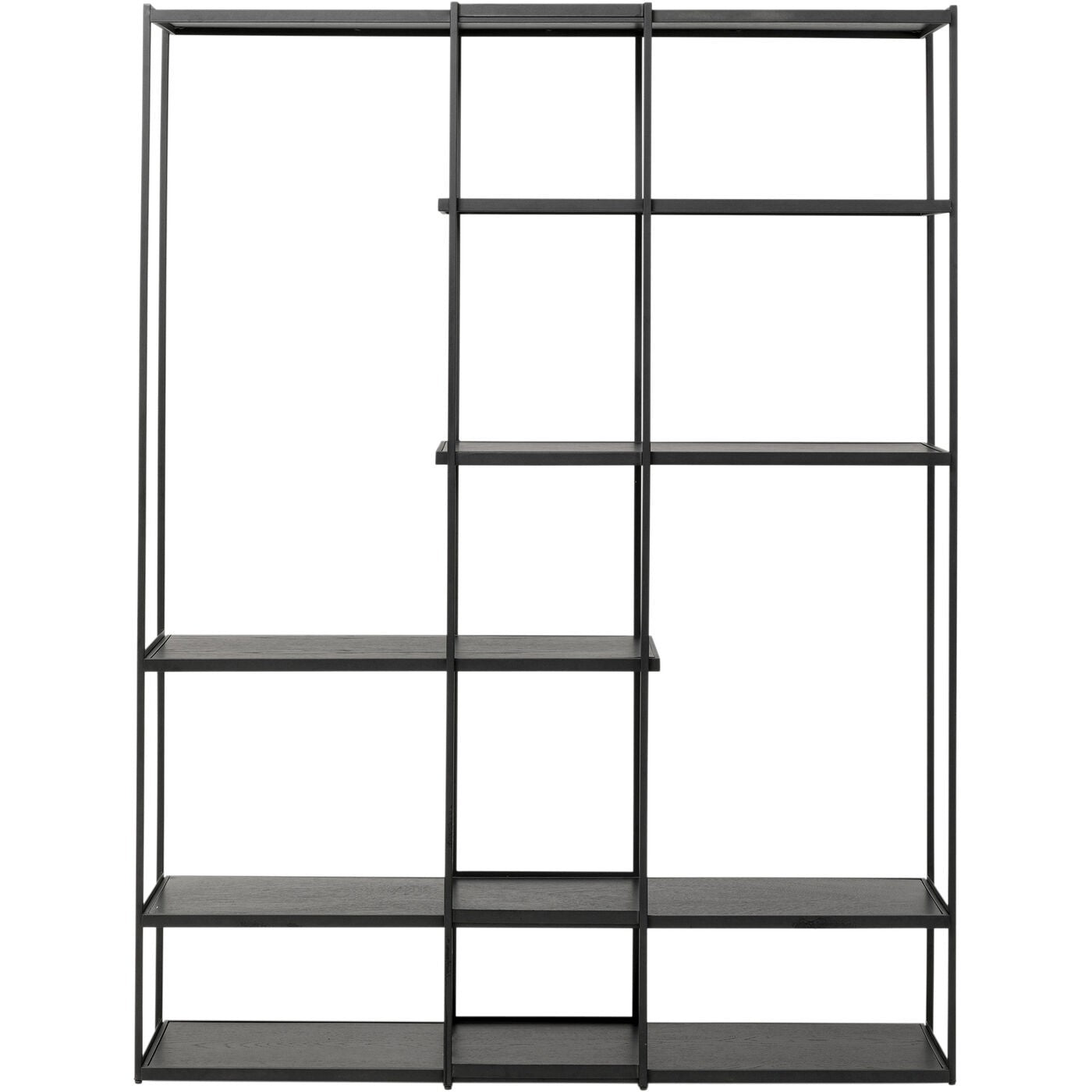 Kare Design Bookshelf Oslo zwart 200x150cm