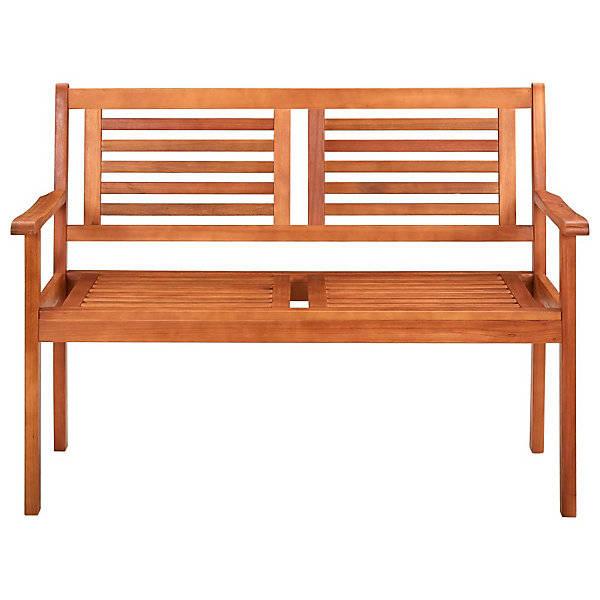 Banc de jardin meuble de patio bois Helloshop26