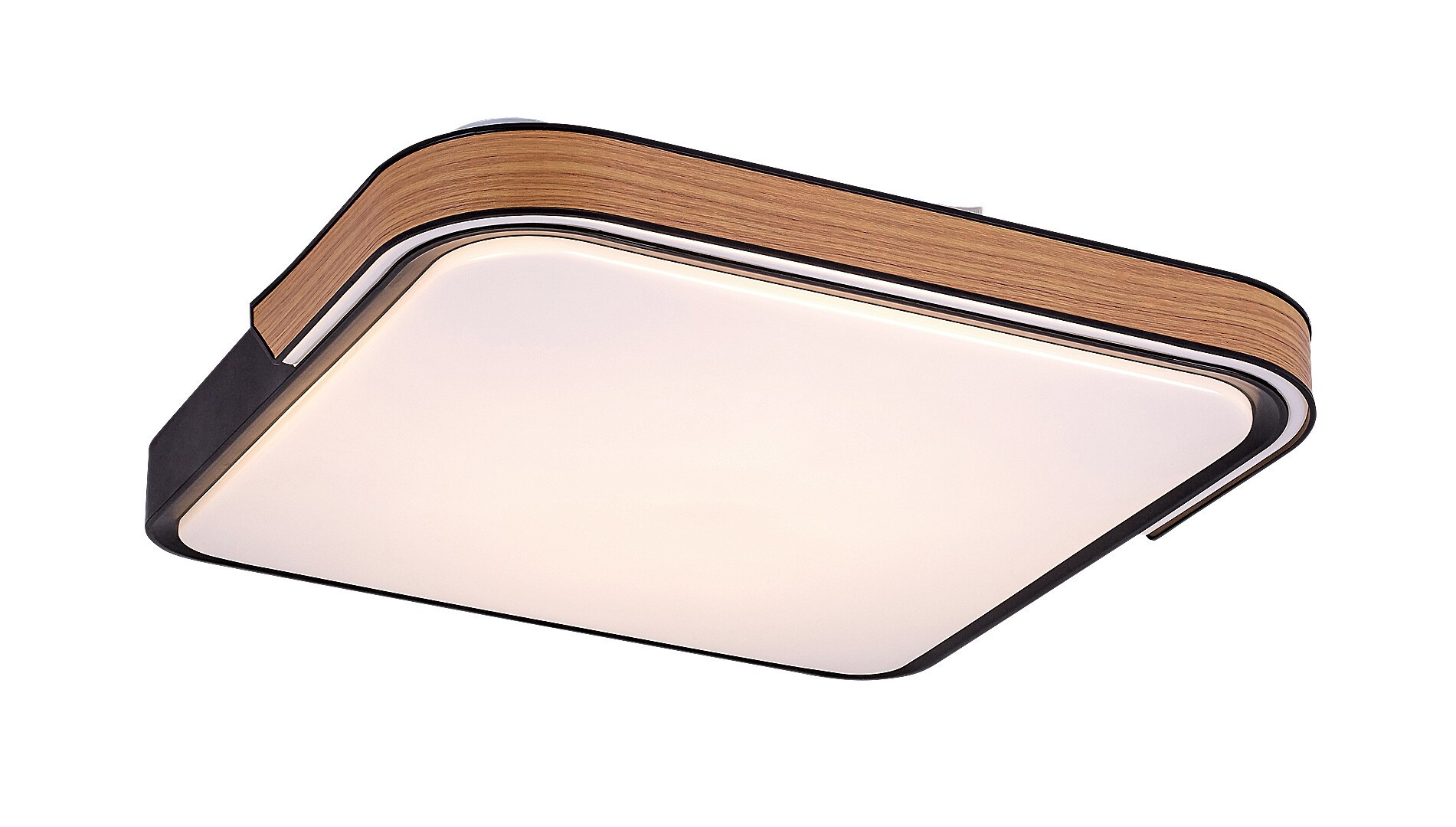 Plafon Arild z pilotem kwadratowy czarny LED 1x48W 50cm 1850lm IP20 Rabalux