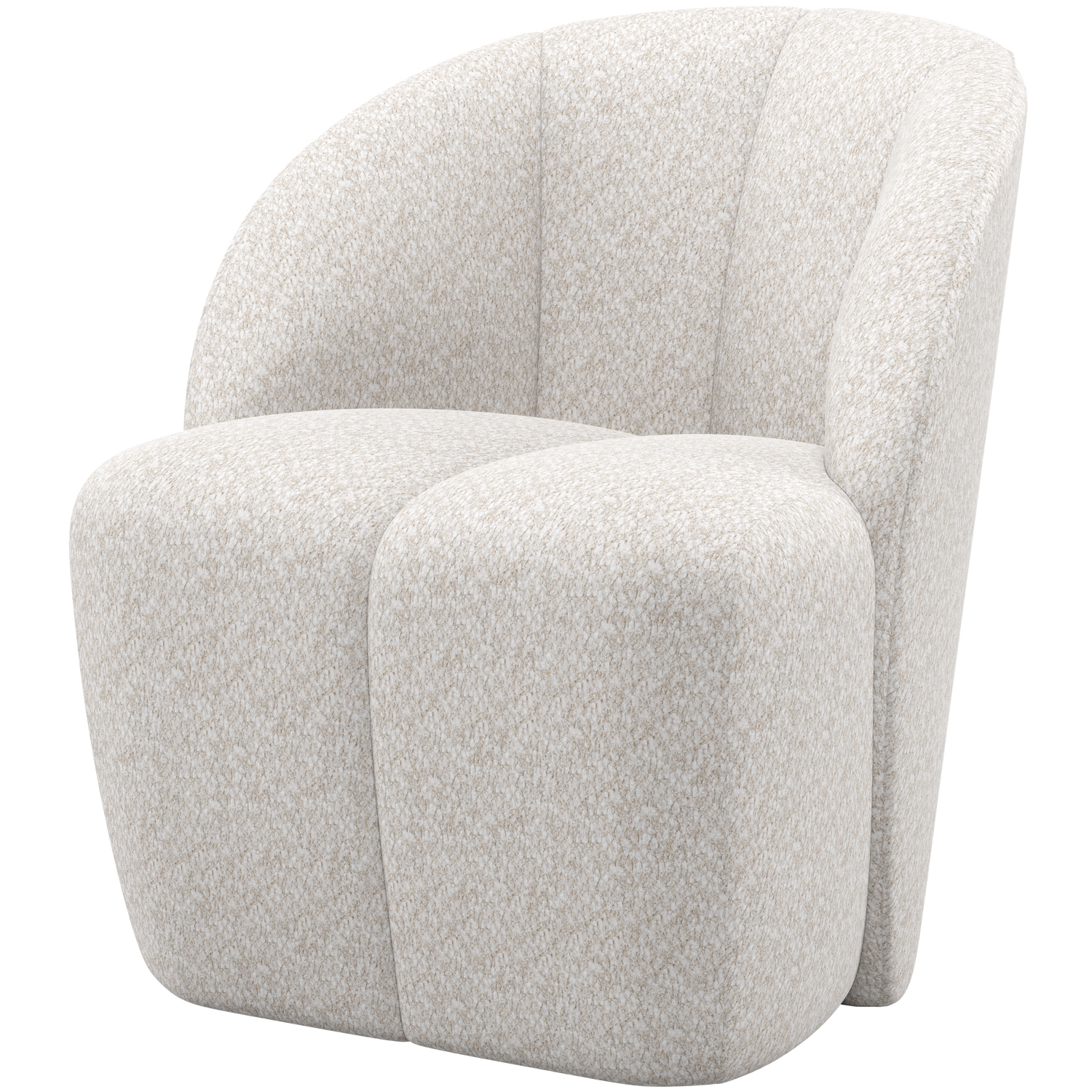 WOOOD draaifauteuil Mojo - Wollig - Ecru - 75x68x77