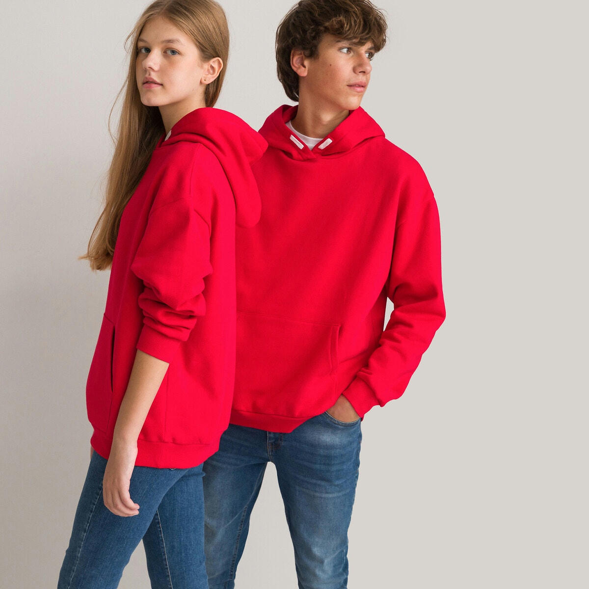 Sweat à capuche oversize en molleton unisexe