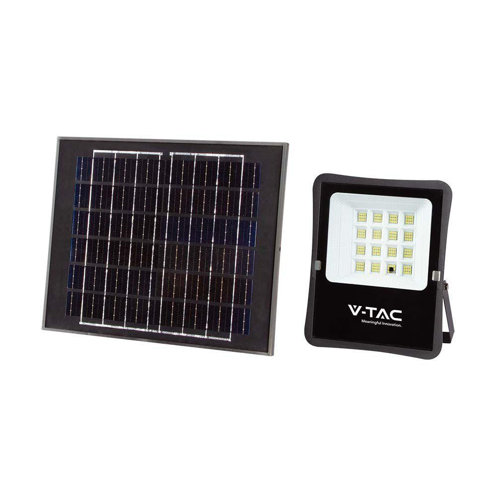 Naświetlacz LED Solarny V-TAC 16W Pilot, AUTO, Timer IP65 4000K 1600lm